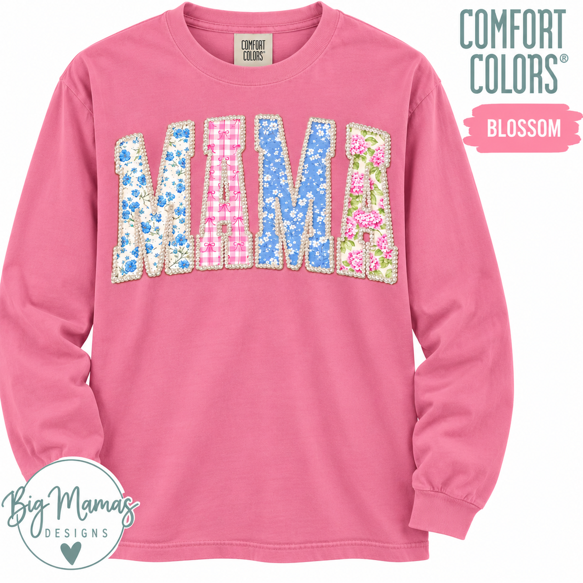 Mama - Faux Pearls Shirt