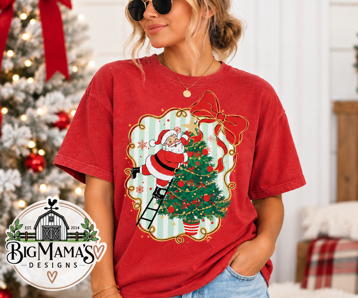 Santa's Decorating the Tree